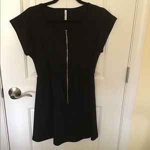 Cherish skater black midi dress